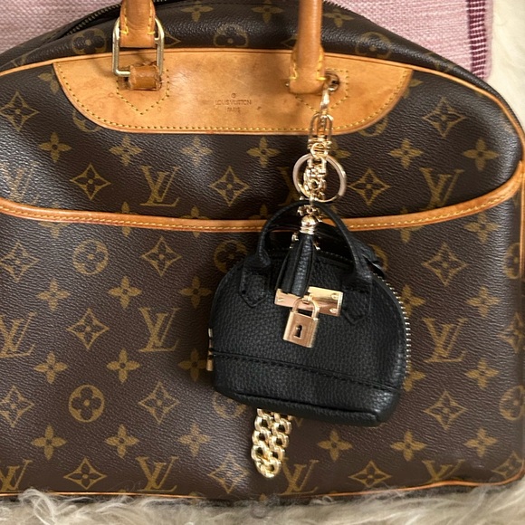 NEW Mini Purse Bag Charm Keychain Micro Pouch Bag Cles Compact Mini Wallet Black - Picture 8 of 11